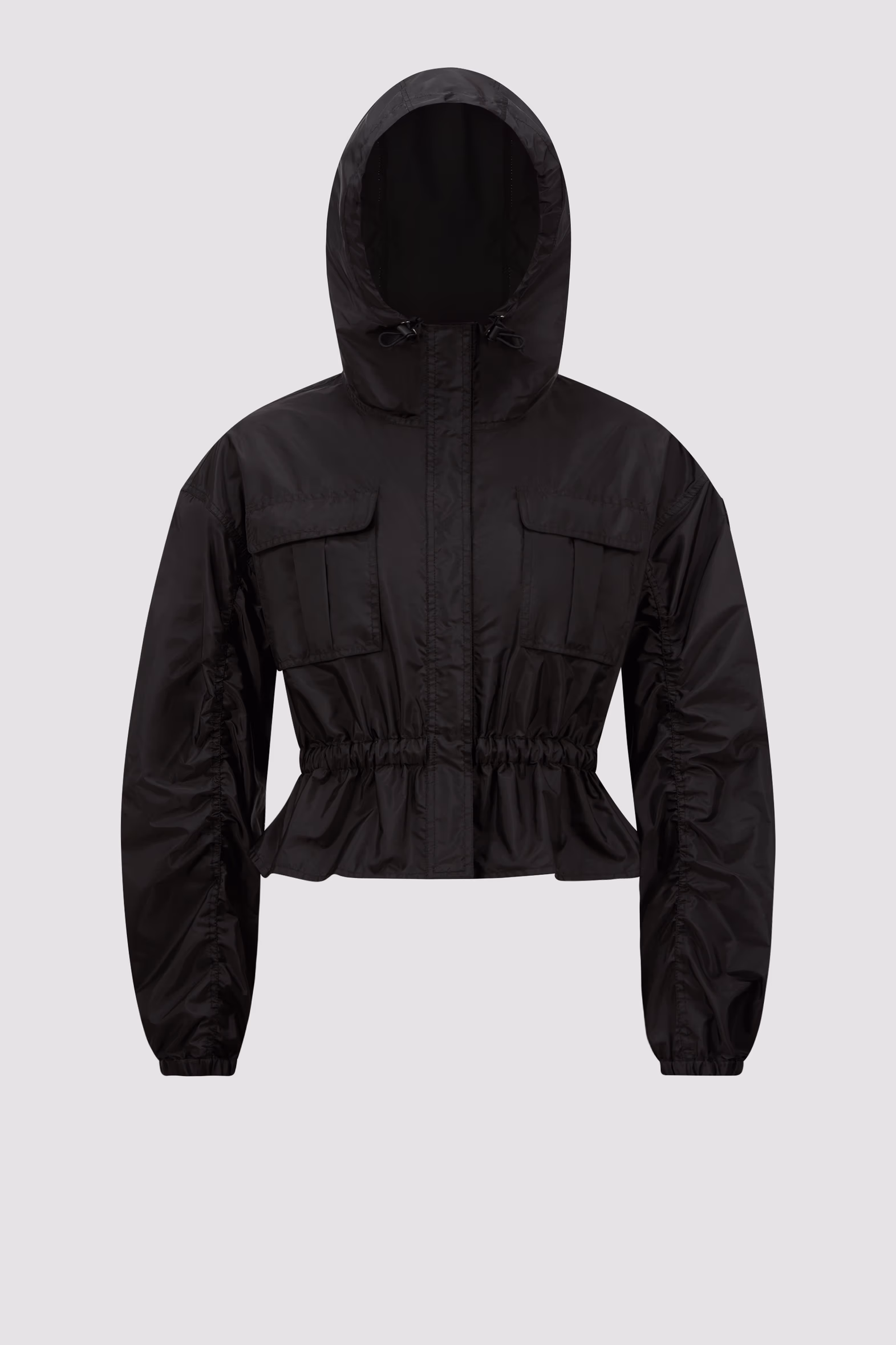Chaqueta con peplo y capucha Curton Mujer Negro Moncler 2
